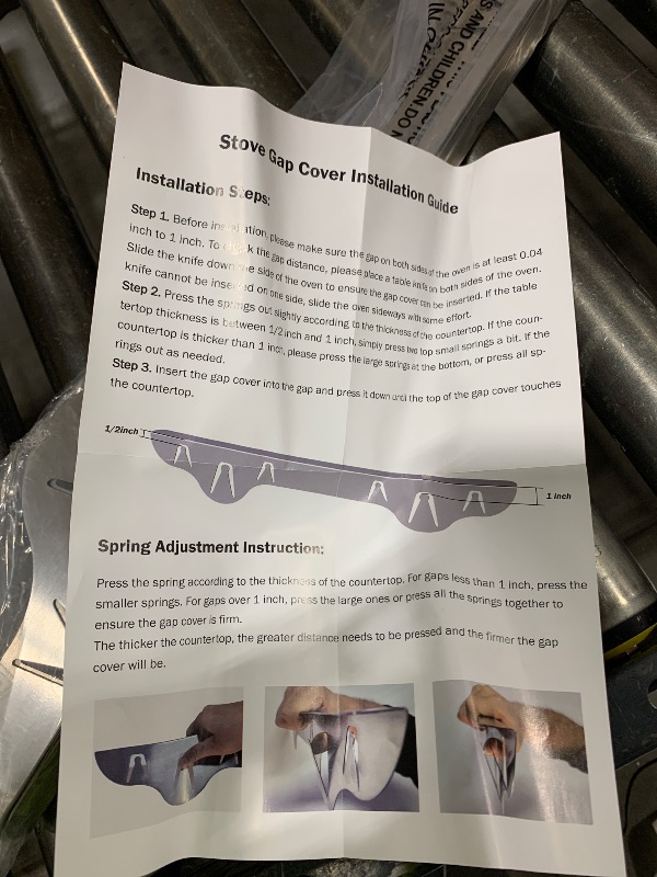 Photo 1 of ???? ???????? 2 Pack Stove Gap Covers, 316 Stainless Steel, Length 25.5"-51" by puxyblue,Oven Gap Filler Between Stovetop and Counter, Microwave and Range Trim Kit, Heat Resistant Silver