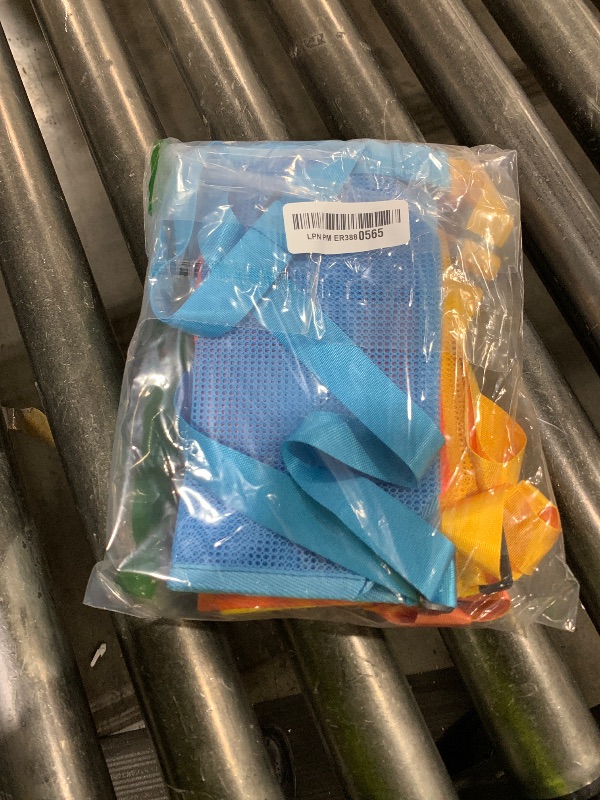 Photo 1 of MUYIZI Mesh Bag for Holding Beach Shell,Toys (Blue&Yellow&Orange 3pack) Shell Collecting Bags for Kids, for Picking Up Shells