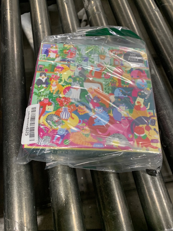 Photo 1 of  Mudpuppy Caturday Afternoon – 500 Piece Family Puzzle with Colorful and Fun Illustrations of Cozy Cats for Children Ages 8 and Up 