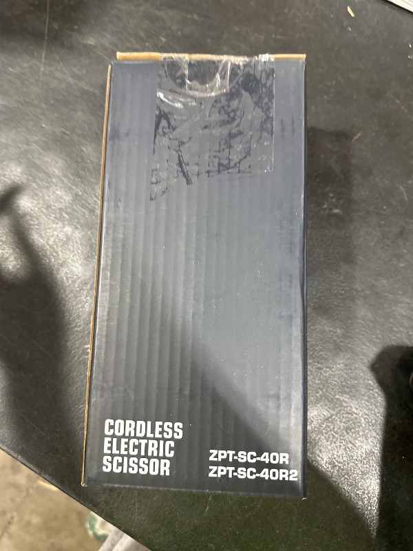 Photo 1 of ZEITE 4V Cordless Electric Scissors,Cardboard Cutter with 2 Blades,Storage Box,USB Charging Cable,Power Rotary Cutter,Max Cutting 1/4",for Cardboard Box,Thin Carpet & Plastic, Easy to Hold and Safe