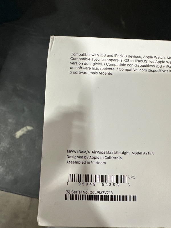Photo 1 of Apple AirPods Max Wireless Over-Ear Headphones, Pro-Level Active Noise Cancellation, Transparency Mode, Personalized Spatial Audio, USB-C Charging, Bluetooth Headphones for iPhone - Midnight