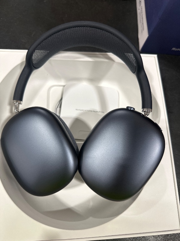 Photo 1 of Apple AirPods Max Wireless Over-Ear Headphones, Pro-Level Active Noise Cancellation, Transparency Mode, Personalized Spatial Audio, USB-C Charging, Bluetooth Headphones for iPhone - Midnight