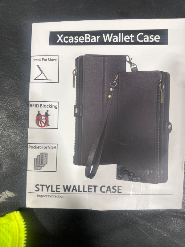Photo 1 of XcaseBar for iPhone 12/12 Pro 6.1" Wallet case with Zipper Credit Card Holder?RFID Blocking?, Flip Folio Book PU Leather Phone case Shockproof Cover Women Men for Apple 12 case Rose Gold