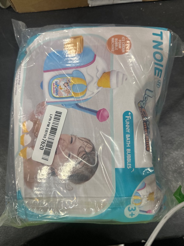 Photo 1 of Baby Bath Toys, Ice Cream Bubble Machine Toddler Bath Tub Shower Toys with Hooks, Bath Toys for Kids Ages 1-2-3-4 Toddlers Ages 6-12-18 Month