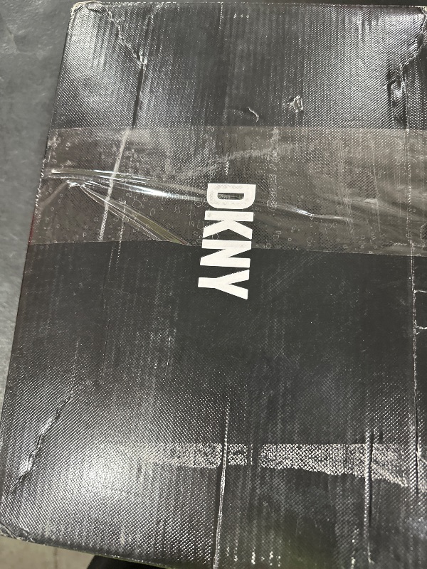 Photo 1 of DKNY Women's Cosmos Everyday Wedge Sneaker with Logo, Black, 6.5