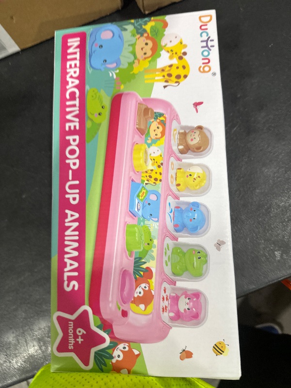Photo 1 of Duchong Toys for 1 Year Old Girls, Interactive Pop Up Toy with Music & Light, Montessori Learning Toys for Infant Baby Toddler 9-12-18 Months, First 1st Birthday Gifts for Girls Boys