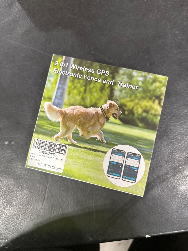 Photo 1 of 2-in-1 Bluetooth GPS Electronic Fence, Wireless Training Collar- No Subscription Required, Create Your Own Wireless Fence for Dogs, Waterproof Smart Charging Pet Outdoor Use,for Most of Dogs