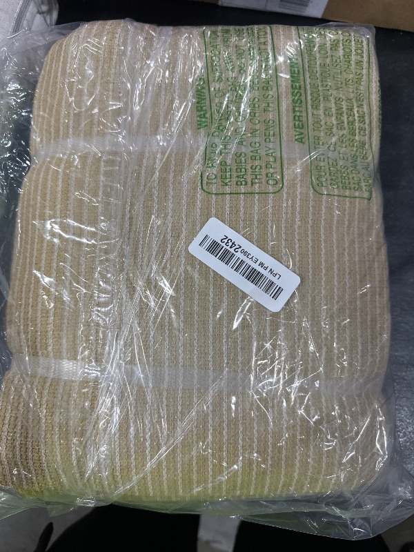Photo 1 of Royal Shade 10' x 10' Beige Square Sun Shade Sail RS-SLR, UPF50+ 95% UV Blockage, 200GSM Commercial Standard Heavy Duty, Water & Air Permeable Canopy Mesh Fabric for Patio (We Make Custom Sizes)