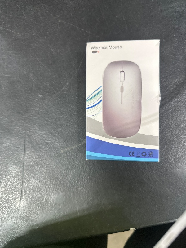 Photo 1 of AIKOKOK Wireless Bluetooth Mouse Rechargeable Laptop Mice with LED Use Portable(BT5.2 and USB 2.4G) Dual Mode Connection Silent Slim Computer Mouse for Laptop/iPad Tablet/Apple MacBook/PC (Black)