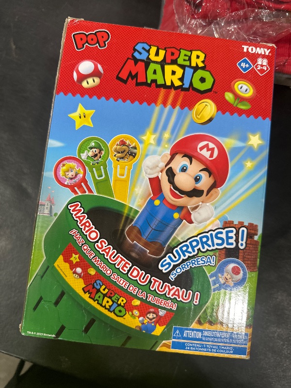 Photo 1 of TOMY Pop Up Super Mario Board Game - Family and Preschool Kids Games for Family Game Night - Kids Activities and Super Mario Toys - Girls and Boys Games - 2-4 Players - Ages 4 Years and Up