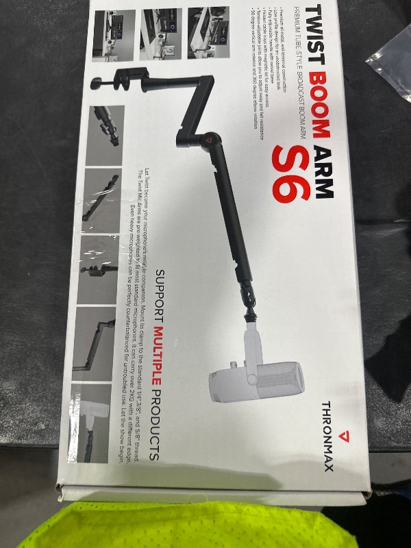 Photo 1 of THRONMAX Twist S6 Microphone Boom Arm, Low Profile Mic Stand with Cable Management,Desk Clamp, Versatile Mounting, All-Metal and Fully Adjustable Mic Arm for Streaming, Gaming, Home Office,Universal