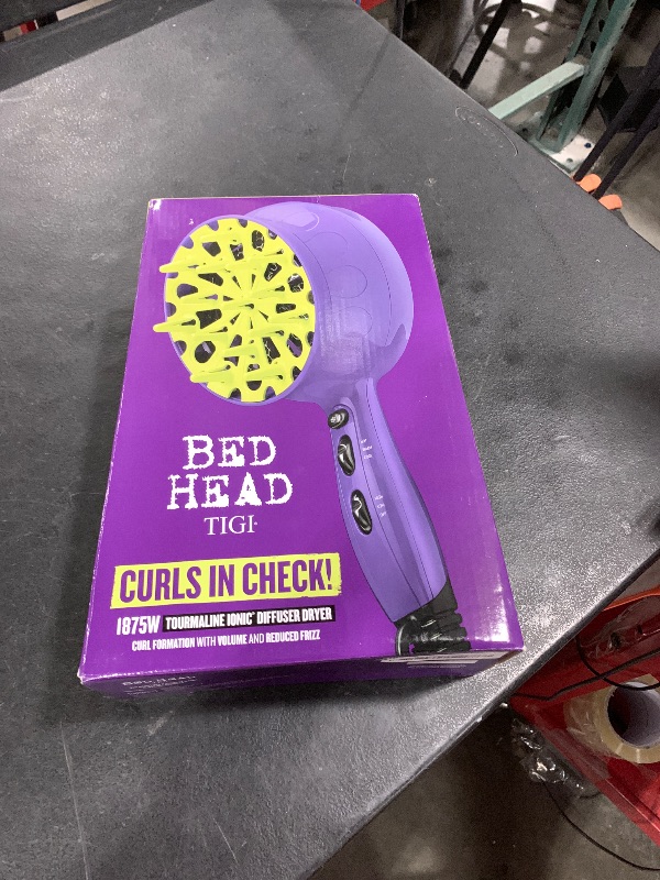 Photo 1 of Bed Head Curls-in-Check 1875W Hair Diffuser Dryer | Great for Curly Hair, Reduce Frizz & Static | Diffuser Hair Dryer Enhances Natural Curl, Waves & Texture