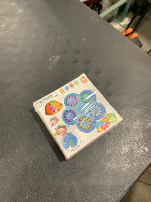 Photo 1 of YUDANSI Magic Bean Puzzle Toy, Rotating Magic Bean & Fidget Cube 2-in-1, Rotating Magical Cube Fidgets Gift for Kids Boys Girls Age 3+, 5-7, 8-12, Brain Teaser Fingertip Toys for Teens Adults