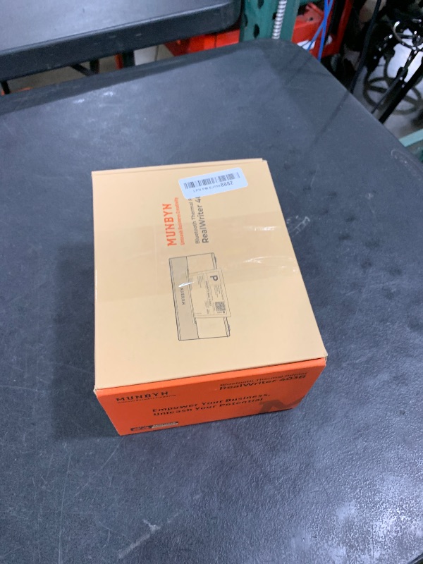 Photo 1 of MUNBYN Bluetooth Thermal Label Printer RW403B, Wireless 4x6 Shipping Label Printer for Small Business, Compatible with Android, iPhone, Windows, Mac, Chromebook, Print Width 1.57"-4.25"