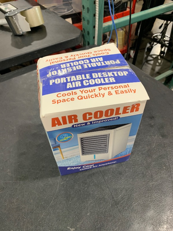 Photo 1 of Portable Air Conditioners Fan, Evaporative Air Cooler, USB Personal Mini Air Conditioner with 3 Wind Speeds & 3 Timers Touch Screen Desktop Cooling Fan for for Home Room Camping Car Office