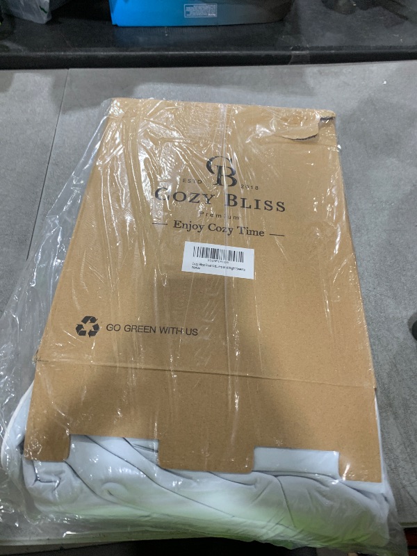 Photo 1 of Cozy Bliss Cooling Comforter Queen Size, Cooling Blankets for Hot Sleepers and Night Sweats, Blue Summer Comforter for Queen Size Bed, Breathable Soft Lightweight Silk Smooth