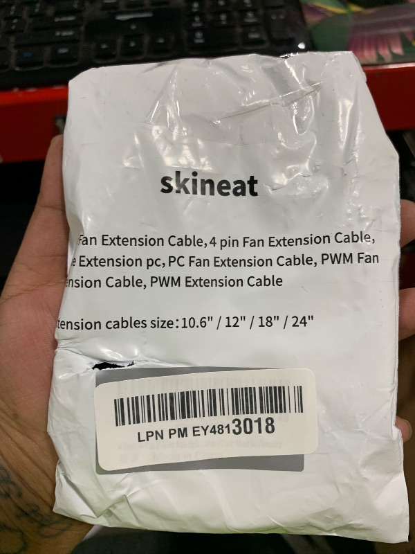 Photo 1 of 12" PWM Fan Extension Cable, 4-Pin PC Cable (30cm, 4pcs)