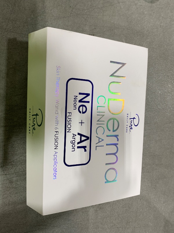 Photo 1 of NuDerma Clinical Skin Therapy Wand - Portable Skin Therapy Machine w 6 Fusion Neon + Argon Wands – Anti Aging - Clarifying - Skin Tightening & Radiance - Wrinkle Reducing