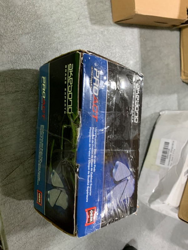 Photo 1 of Akebono ACT1602 Proact Ultra Premium Ceramic Disc Brake Pad kit, GREY