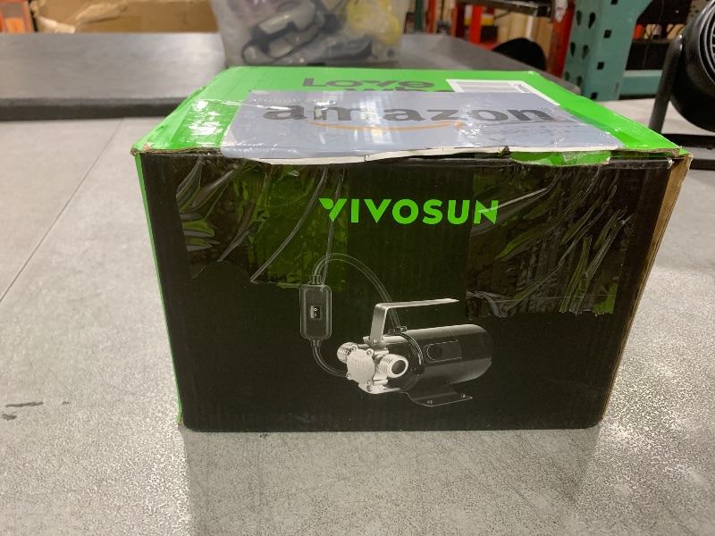 Photo 1 of VIVOSUN 115V Water Transfer Pump, 1/10HP 330 GPH Portable Electric Utility Pump with ON/OFF Switch and Water Hose Kit, Ideal for Removing Water from Gardens, Hot Tubs, Pools, Ponds, and More