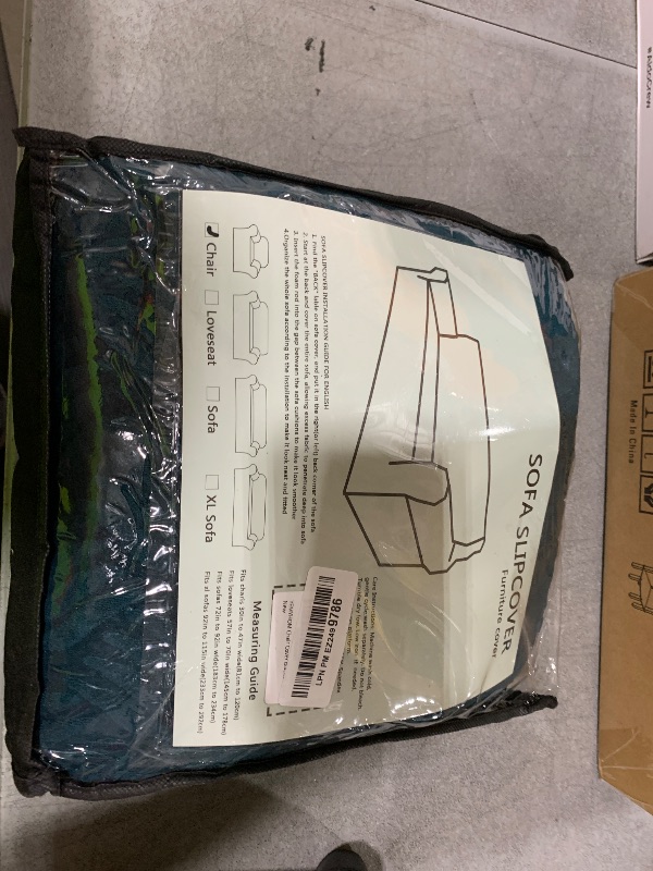 Photo 1 of YEMYHOM Couch Cover Latest Jacquard Design High Stretch Sofa Chair Covers for Living Room, Pet Dog Cat Proof Armchair Slipcover Non Slip Elastic Furniture Protector (Small,Leaf Pattern Blackish Green)