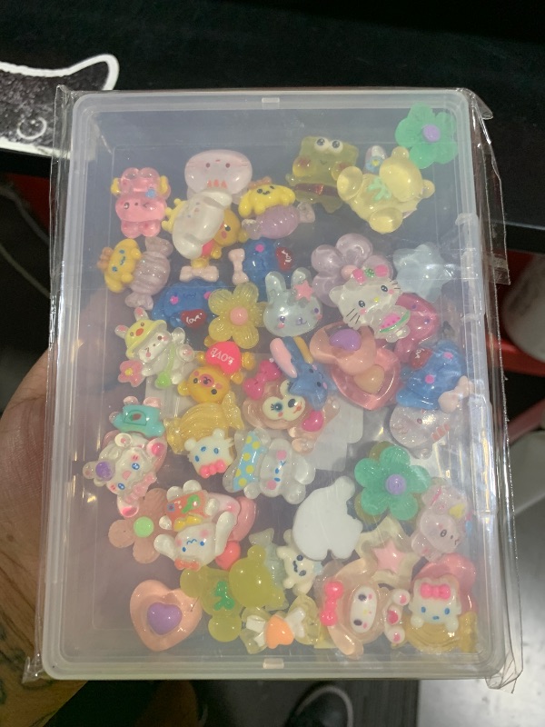 Photo 1 of 60Pcs Mixed Colors Slime Charms Assorted Cute Jelly Embellishments Bulk, Random Kawaii Accessories, Flatback Ornament Resin Charms for Phone Junk Cases,Hairpins Scrapbooking Crafting & DIY Decoration