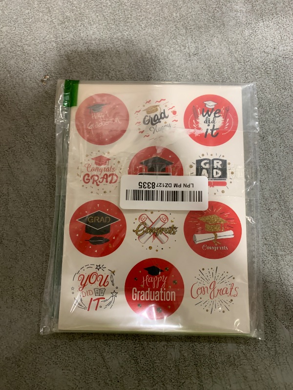 Photo 1 of Auzesto 360Pcs Graduation Stickers, Class of 2025 Congrats Grad Stickers Multicolored 2025 Graduation Sticker Labels for Envelope Seals Candy Goodie Bags Cards Grad Party Celebration Decoration