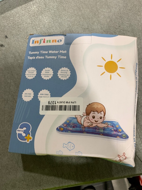 Photo 1 of Infinno Inflatable Tummy Time Mat Premium Baby Water Play Mat for Infants and Toddlers Baby Toys for 3 to 24 Months, Strengthen Your Baby's Muscles, Portable