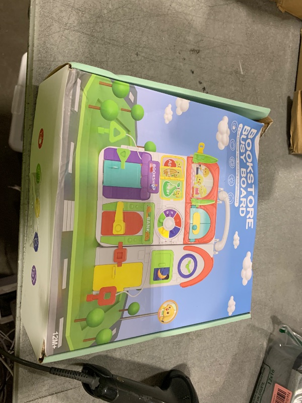 Photo 1 of Toddler Toys for 1-2 Year Old Boy, Musical Montessori Busy Board, Early Educational Toy for Toddlers 1-3, Motor Skills Developmental Toy for 12-18 Month Age, Birthday Gift for 1+ Year Old Boy Girl