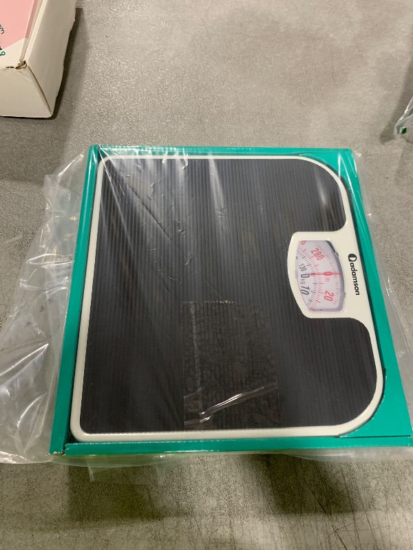Photo 1 of Adamson A21 Analog Scales for Body Weight - Up to 300 LB - New 2024 - Anti-Skid Rubber Surface + Large Numbers - Analog Bathroom Scale - Affordable - Durable with 20-Year Warranty - Black