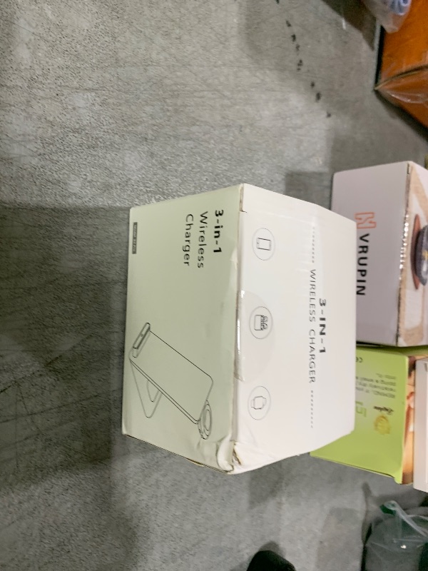 Photo 1 of Wireless Charging Station,3 in 1 Charging Stand Made for Apple Watch Ultra 10 9 8 7 6 SE 5 4 3,Fast Wireless Charger Made for iPhone 16/15/14/13/12/11/X,for AirPods Pro(with Adapter)