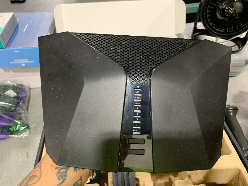 Photo 1 of NETGEAR Nighthawk 6-Stream Dual-Band WiFi 6 Router (RAX54S) – Security Features, AX5400 Wireless Speed, Up to 5.4 Gbps, Covers up to 2,500 sq. ft., 25 Devices - 1-Year Armor Subscription Included