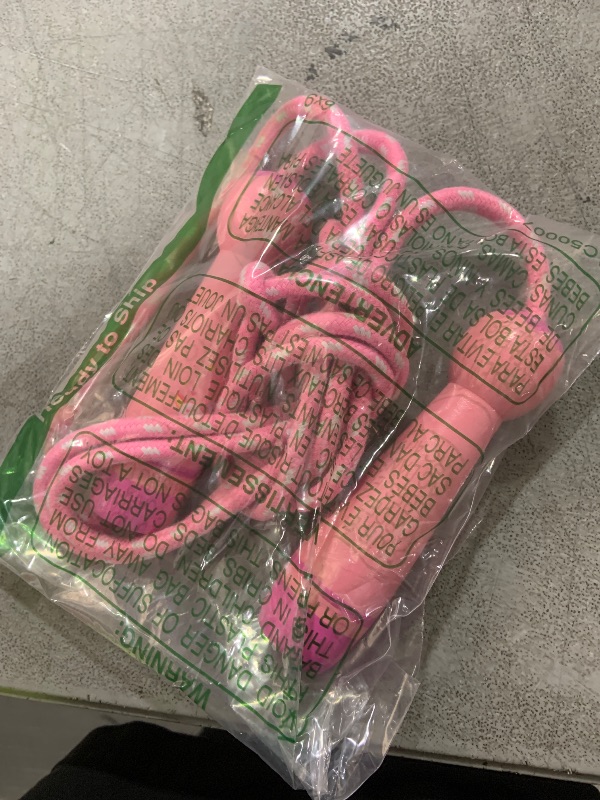 Photo 1 of Jump Rope for Kids-Adjustable Cotton Braided Skipping Rope with Wooden Handle for Toddler Fitness Workout Exercise Outdoor Activity