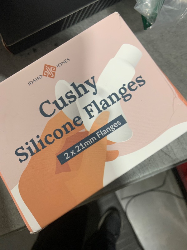 Photo 1 of Cushy Silicone Flanges, Breast Shields - Replacement Pump Parts - for Spectra, Lansinoh, Medela Pumps - Great for Elastic Nipples - Double (2 Pack) - 21, 24, 27, 30 mm