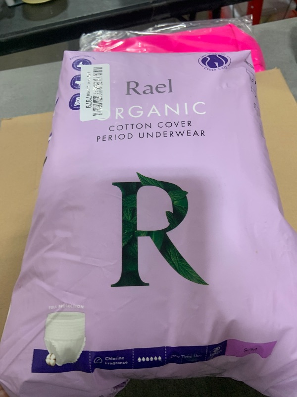 Photo 1 of Rael Disposable Underwear for Women, Organic Cotton Cover - Postpartum Essentials, Leak Locker, Unscented, Maximum Coverage (Size S-M, 20 Count)