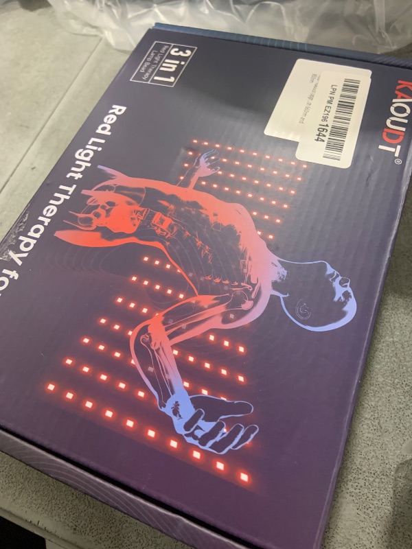 Photo 1 of Kaoudt Upgraded 16" x 8.6" Infrared Red Light Therapy Mat, NIR Light for Body Pain Relief - Surface Covered with Medical Grade TPU Film, Easy to Clean, 120 LEDs, Dual Wavelength 660nm and 850nm