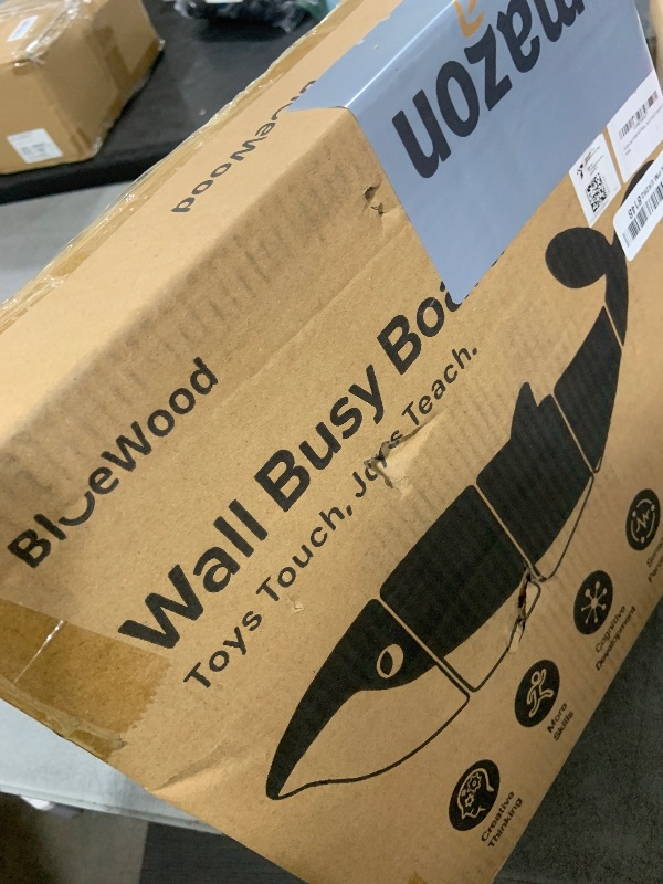 Photo 1 of BlueWood Whale Wall Busy Board Panels, Toddler Learning Activity Center, Montessori Philosophy Sensory, Educational Toys, Conducive to All-Round Development