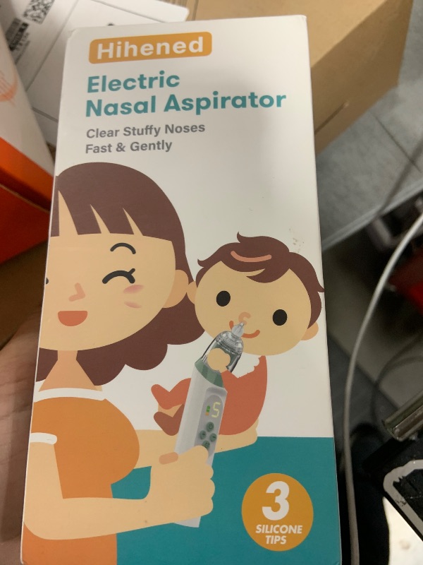 Photo 1 of Electric Nasal Aspirator for Baby, Nose Aspirator for Toddlers, Waterproof Baby Nose Sucker, Nose Cleaner with 3 Silicone Tips, Adjustable Suction Level, Music and Light Soothing Function,Green