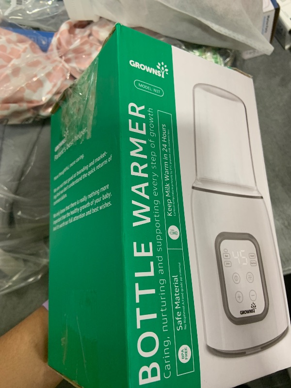 Photo 1 of Bottle Warmer, GROWNSY 8-in-1 Fast Baby Milk Warmer with Timer for Breastmilk or Formula, Accurate Temperature Control, with Defrost, Sterili-zing, Keep, Heat Baby Food Jars Function