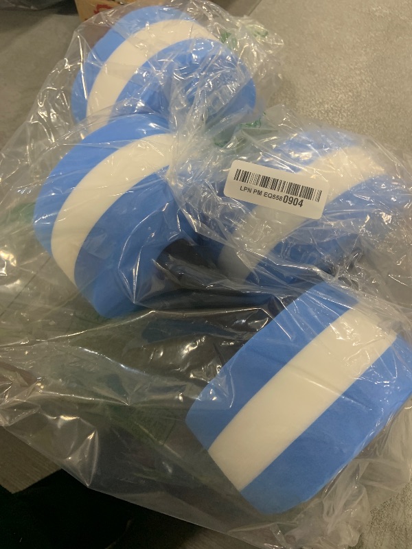 Photo 1 of KLOLKUTTA Aquatic Dumbells, 2PCS Water Aerobic Exercise Foam Dumbbell Pool Resistance,Water Aqua Fitness Barbells Hand Bar Exercises Equipment for Weight Loss Blue