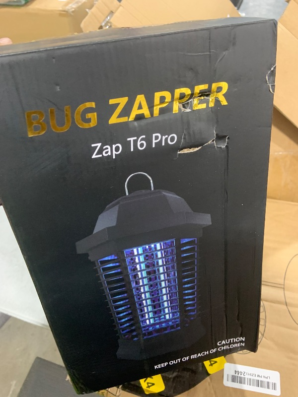 Photo 1 of GOOTOP Bug Zapper Outdoor, Mosquito Zapper, Electric Fly Zapper, Mosquito Killer, Fly Traps, 3 Prong Plug, Flying Insects Zapper Indoor Outdoor 90-130V, 4200V, ABS Plastic Outer (Black)