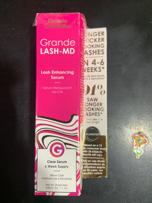 Photo 1 of Grande Cosmetics GrandeLASH-MD Lash Enhancing Serum, 1 ml - 6-week starter supply