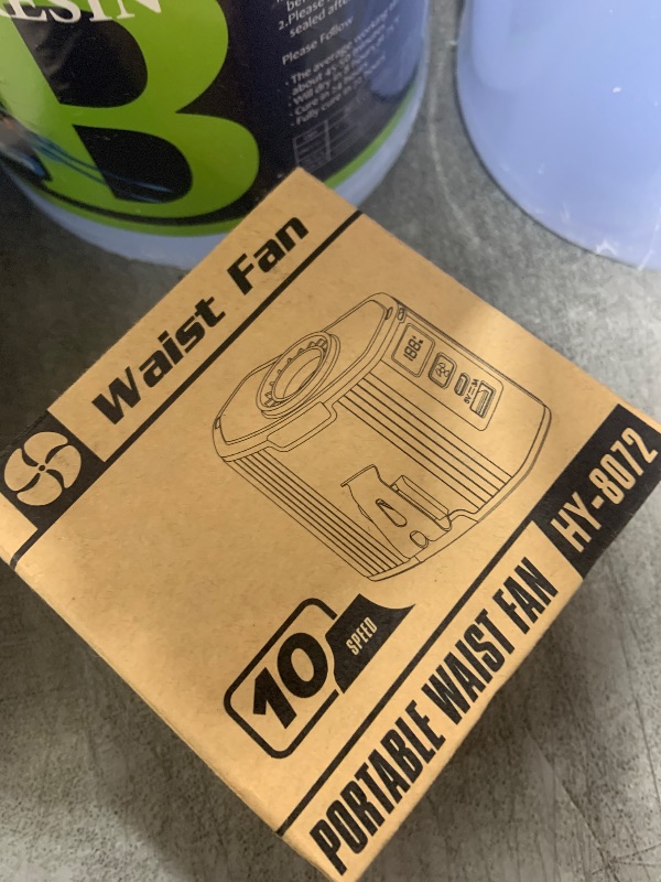 Photo 1 of ?17000Rpm?Portable Waist Fan Rechargeable, High Speed Motor,10000mAh 40Hrs Run-Time Personal Wearable Body Fans,10 Speeds,3-In-1 Portable Neck Fans, Clip On Belt Fan for Camping,Outdoor,Jobsite,Travel