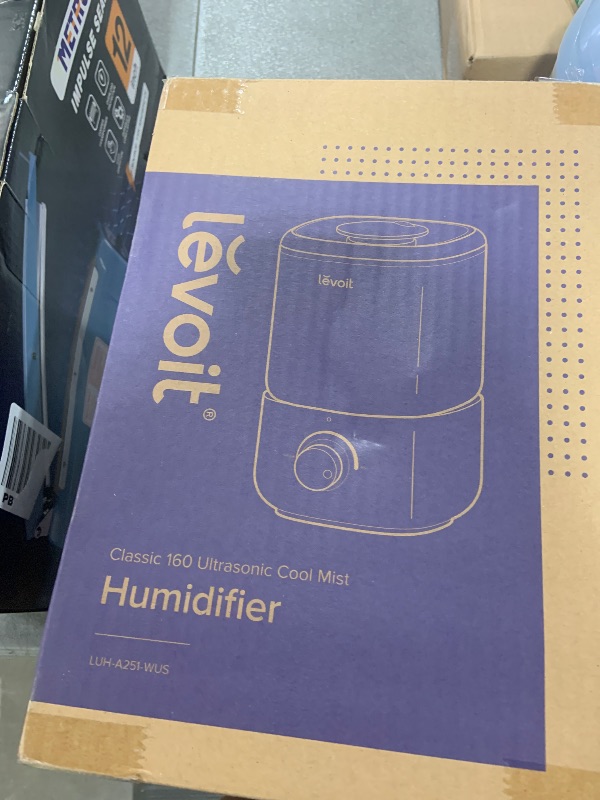 Photo 1 of LEVOIT Top Fill Humidifiers for Bedroom, 2.5L Tank for Large Room, Easy to Fill & Clean, 28dB Quiet Cool Mist Air Humidifier for Home Baby Nursery & Plants, Auto Shut-off and BPA-Free for Safety, 25H