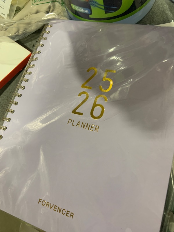 Photo 1 of Jul 2025 - Dec 2026 Planner, Forvencer Academic Planner 2025-2026, 18 Month Daily Planner, 8.5" x 11", Weekly & Monthly Agenda Book, Hardcover Calendar Book, School Supplies for Student Teacher, Purple