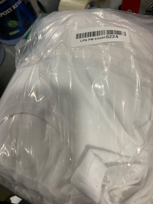 Photo 1 of 6-Pack Kids Cotton T-Shirts Short Sleeve Basic Tops for Toddlers Boys and Girls White