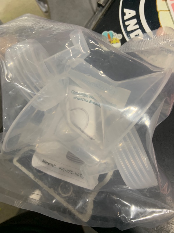 Photo 1 of Momstouch 17mm Flange Compatible with Spectra S1 S2 9 Plus Synergy Gold Breastpump Replacement to Spectra Pump Parts and Spectra Flange; Not Original; Replaces Spectra Shield