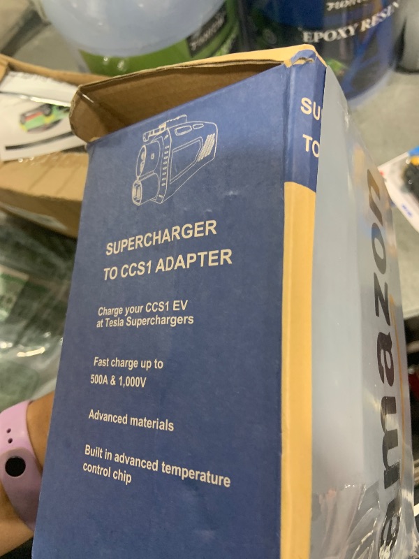 Photo 1 of 2025 Upgraded for Tesla Supercharger to CCS1 Charger Adapter, Max 500A 1000V Fast Charge NACS to CCS Electric Vehicle Charging Adapter Compatible with Tesla Supercharger, Fit for Rivian,Ford,GM EVs