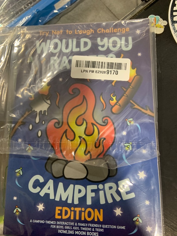 Photo 1 of Try Not to Laugh Challenge Would You Rather? Campfire Edition: A Camping-Themed Interactive & Family Friendly Question Game for Boys, Girls, Kids, Tweens & Teens
