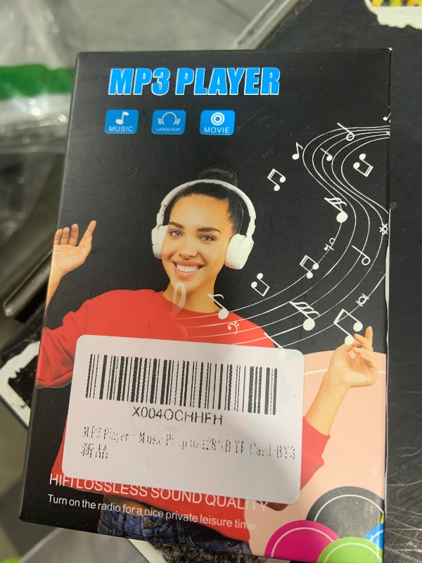 Photo 1 of 128GB MP3 Player with Bluetooth - Portable Music Player for Kids - with Built-in HD Speaker, Voice Recorder, HiFi Sound, E-Book (Included Earphones)